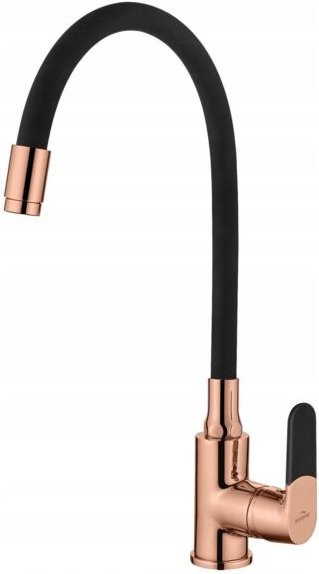 Invena MAGIC ROSE GOLD Küchenarmatur schwarz mit integriertem Lüfter