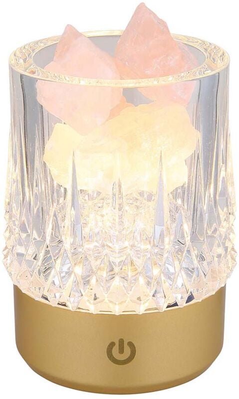 Globo Lighting - Tischleuchte Tischlampe Schlafzimmerlampe Akku usb Dekor Steine Touchdimmer led