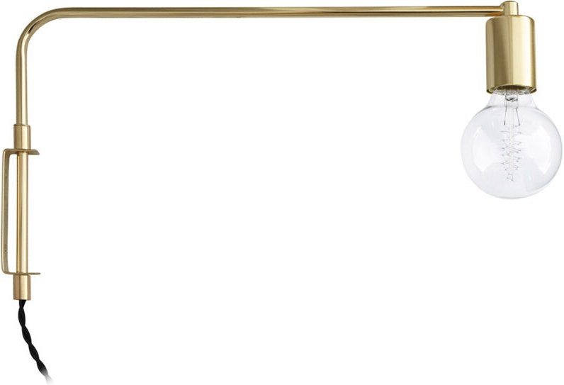 Wandleuchte - Goldener Schlauch - Siena Gold