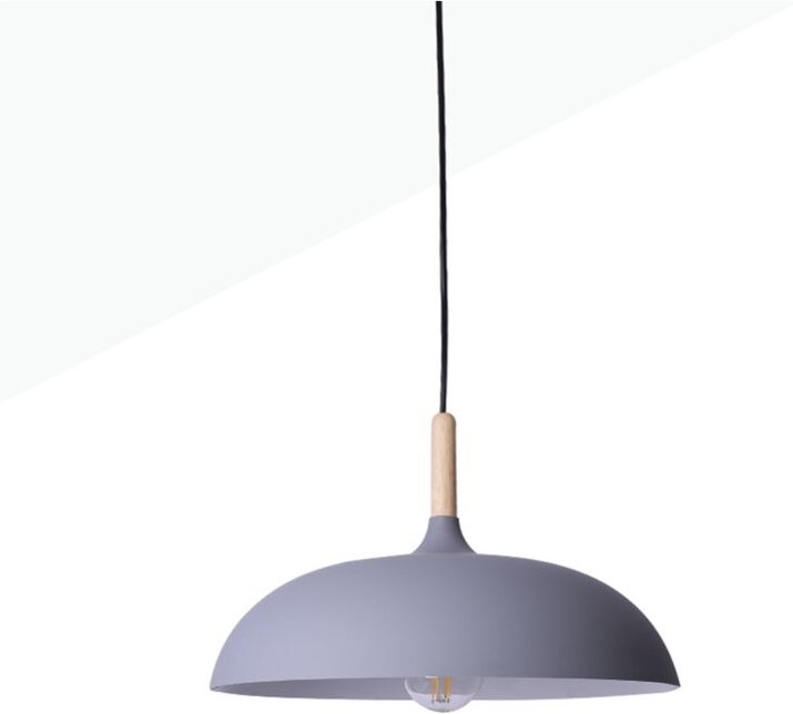 Runde Holz-Pendelleuchte "MELA" Modern E27