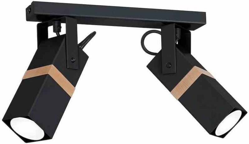 VIDAR BLACK 2xGU10 Deckenleuchte