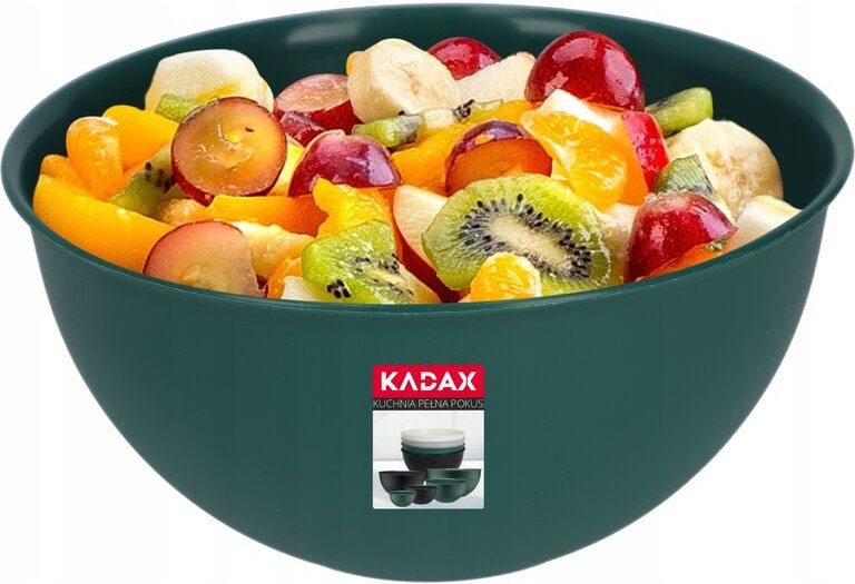 Kadax - Schüssel aus Kunststoff, Salatschüssel, stapelbare Rührschüssel, 5L