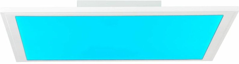 BRILLIANT Lampe Abie LED Deckenaufbau-Paneel 40x40cm RGB weiß 1x 24W LED integriert, (2400lm, 2700-6200K) Mit Fernbedien...