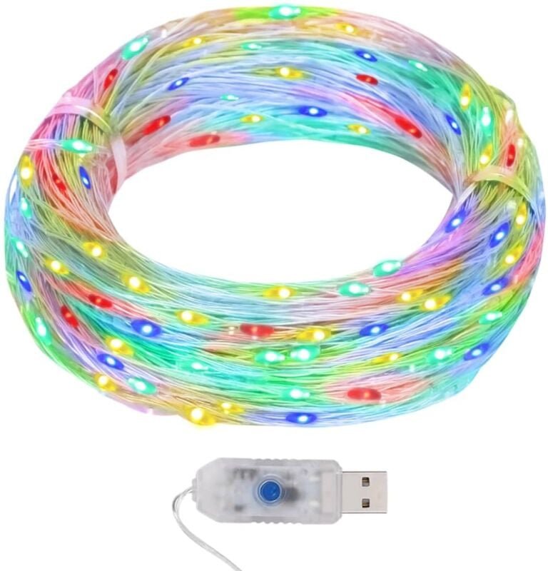 LED-Lichterdraht 40 m 400 led Mehrfarbig 8 Funktionen Vidaxl