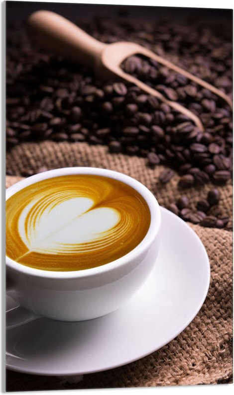 Glasschneidebrett 30x52 Kaffee