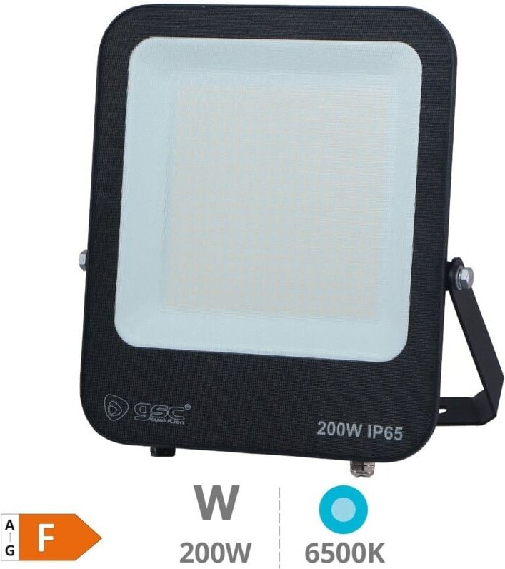 Santadi 200W 6500K IP65 Schwarzer LED-Aluminiumprojektor