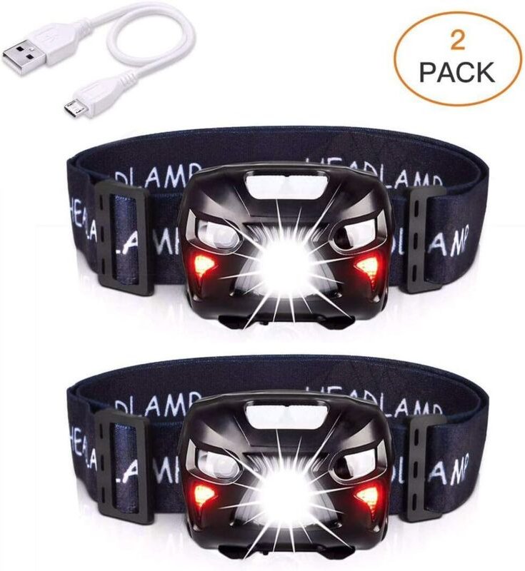 Soekavia - usb wiederaufladbarer LED-Scheinwerfer, leistungsstarker Scheinwerfer mit 400 lm, 8 Leuchtmodi, IPX4, wasserd...