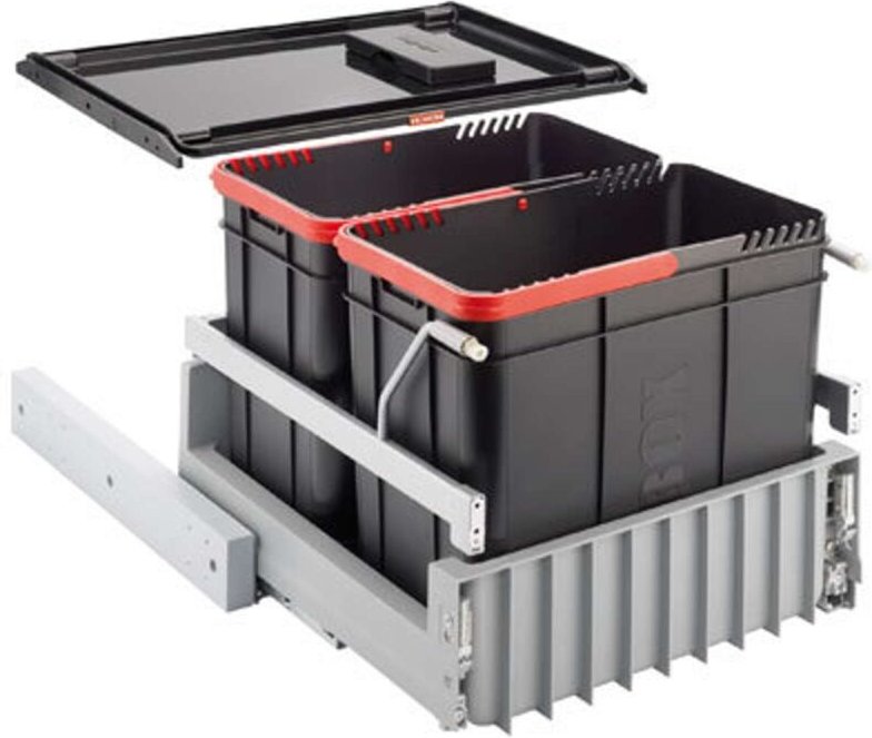 Franke - Abfalltrennsysteme - Abfalleimer 300-45 Duo, eingebaut 121.0150.144