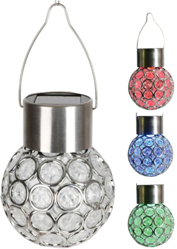 Buri - led Hängeleuchte Farbwechsel Solarleuchte Gartenleuchte Hängelampe Solarlampe