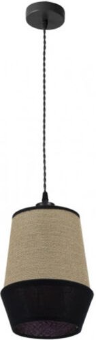 Bell Pendelleuchte schwarz mit Schirm - Fabrilamp