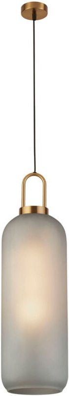 Pipette 1 Pendelleuchte, Messing, Säureglas - Searchlight