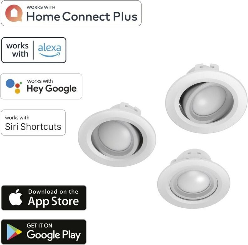 Thumbnail - Hama - 3x WiFi led Einbaustrahler 5W/32W Weiß
