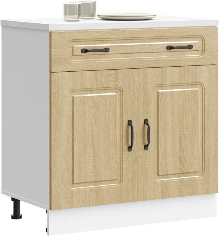 Küchenunterschrank Kalmar Sonoma-Eiche Holzwerkstoff - Vidaxl