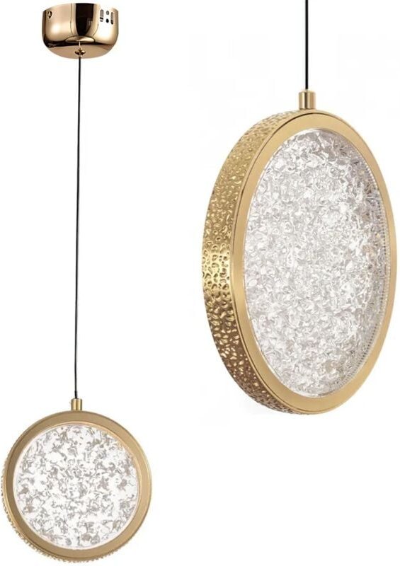 Toolight - led hängeleuchte aus kristall LHJ100-1CP 22,5 gold