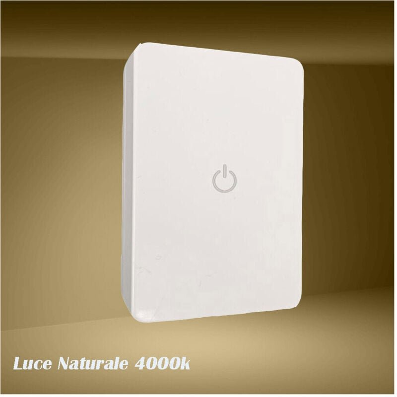 Trade Shop - LUCE NOTTURNA A 4 LED CON DOPPIA EMISSIONE LUCE CON INTERRUTTORE TOUCH 0.6W XGCMD-002 -