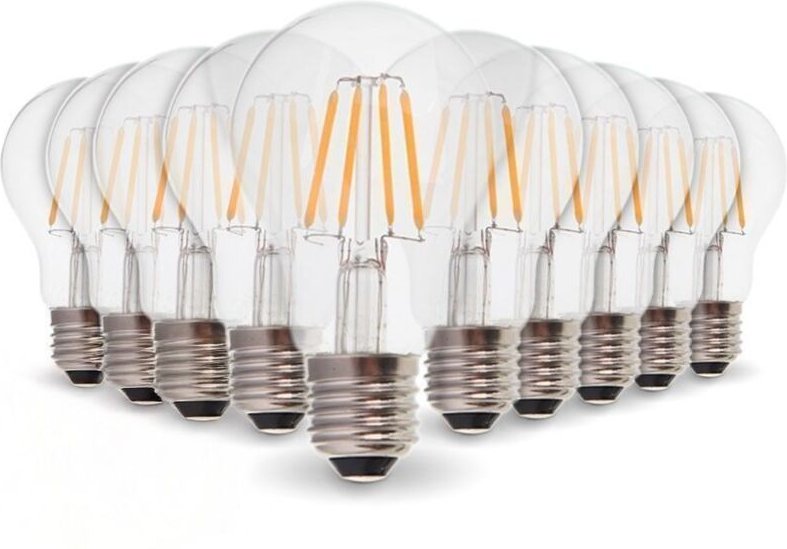 Eclairage Design - Los mit 10 LED-Lampen E27 6W Filament Gl. 54W warmweiß 2700K