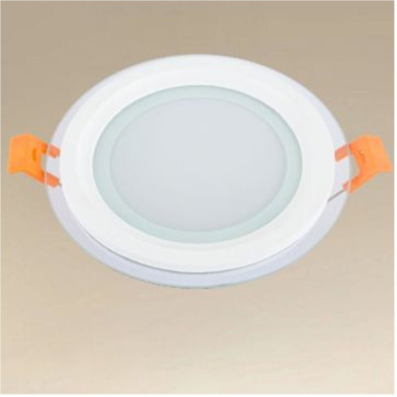 Trade Shop - LED PANNELLO BY INCASSO LUCE 3000K-6500K 9W TONDO AM-CR-9 MIT BORD TRANSPARENT 00632 -