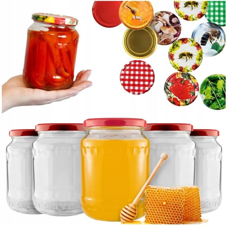 48 Gläser à 720 ml für Marmelade, Honig, Konfitüre, Gurken