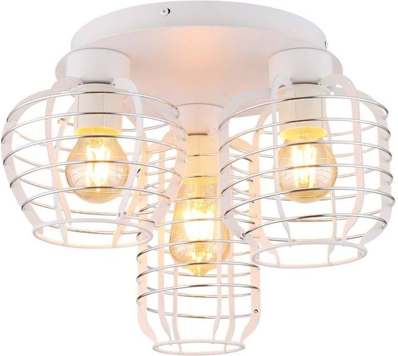 Deckenleuchte Deckenlampe Wohnzimmerlampe Aluminiumstäbe 3 flammig D 37 cm