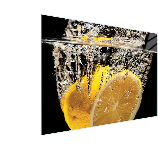 Glasschneidebrett 40x30 Zitrone