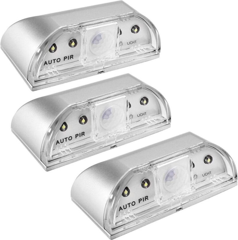 Türschlossleuchten – Nachtlicht – Kabellose Infrarot-PIR-Türleuchte mit Bewegungsmelder – 4 LEDs – Geeignet für Türschlö...