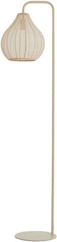 Thumbnail - Stehlampe - Elati - beige - metall textil - - Light&living