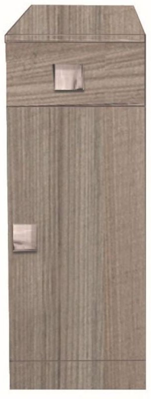 Küchenunterschrank 30 cm in Weiß mit 1 Tür und 1 Olmo-Schublade