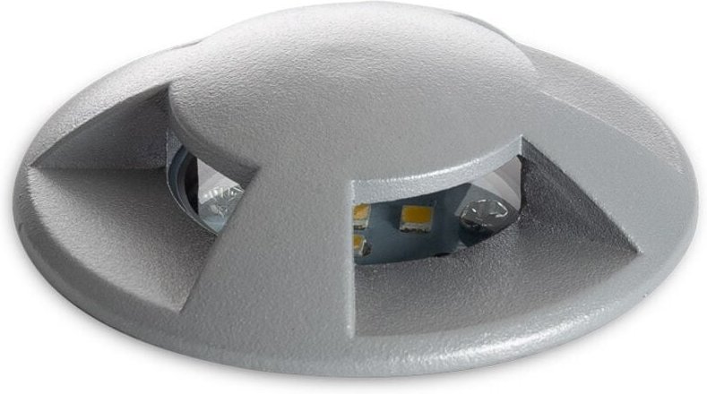 Efectoled - LED-Bodeneinbauleuchte 4L 24V dc Lotus Grau 4000K Neutralweiß