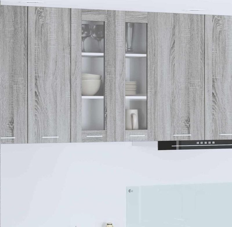 Hängeschrank Riga Graues Sonoma 60 x 31 x 80 cm Holzwerkstoff vidaXL