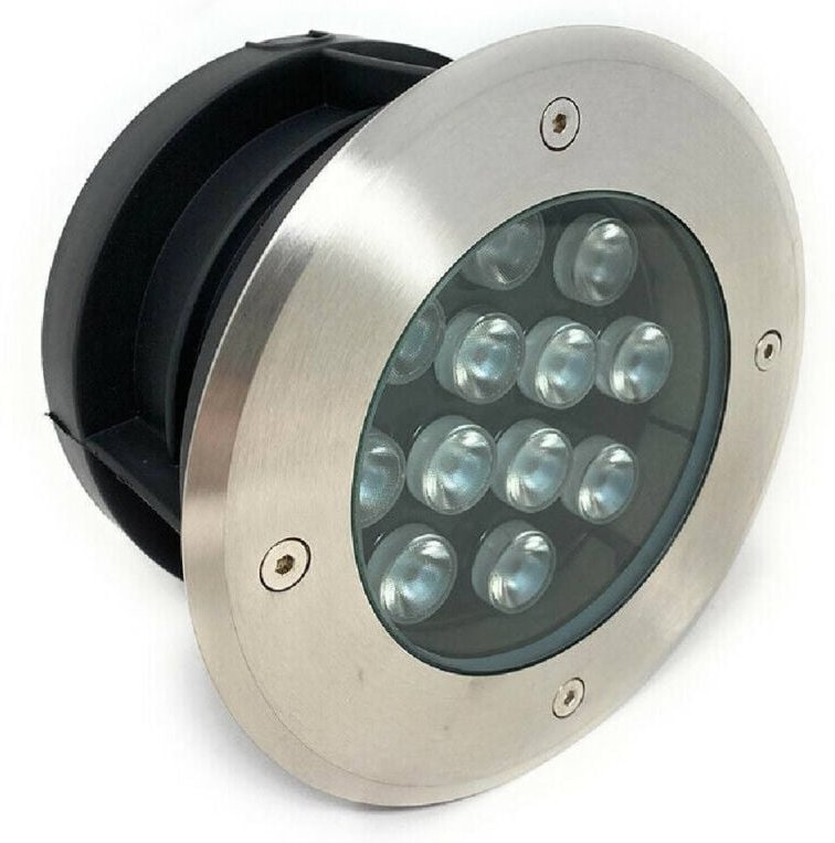 Trade Shop Traesio - Trade Shop - faretto incasso 12W calpestabile segnapasso IP67 luce 6500K 3000K 4000K ES08-12 -