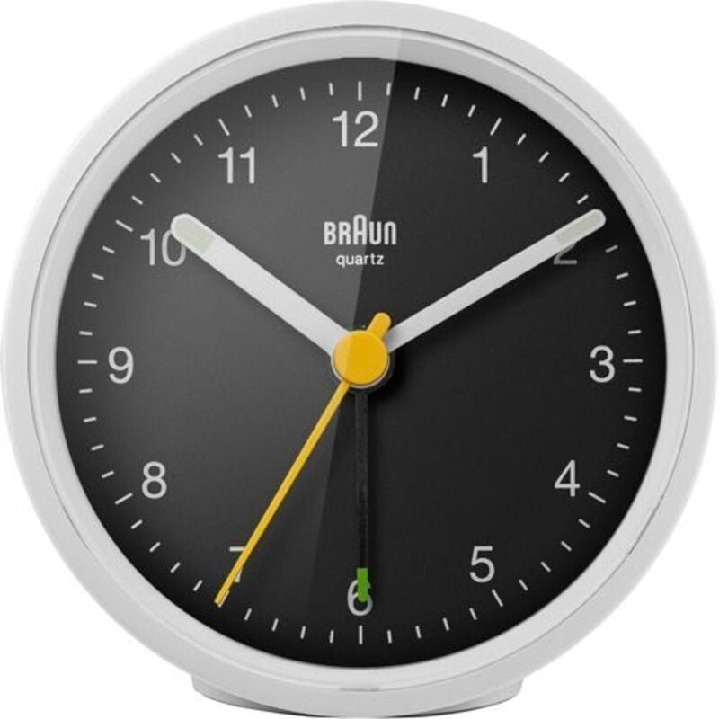 BraunQuarzwecker, Kunststoff, Farbe White und Black, Normal