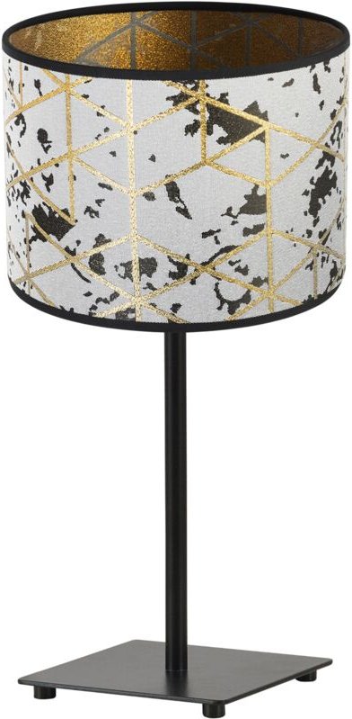 Gia Tischlampe, Goldmuster Lampenschirm