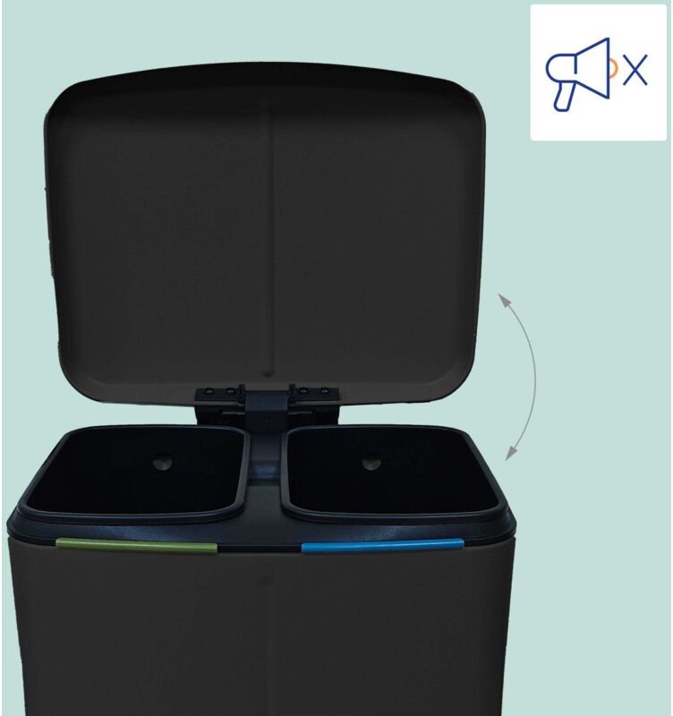 Kuchenabfalltrenner mit 2 behaltern fupedal und soft close funktion