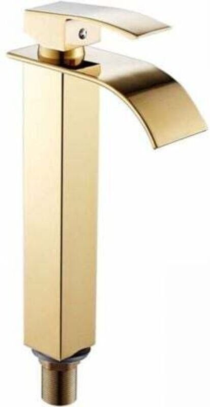 Wasserfall-Waschtischarmatur, Flachauslauf-Waschtischmischer, Warm- und Kaltwasser-Badezimmerarmatur erhältlich, moderne...