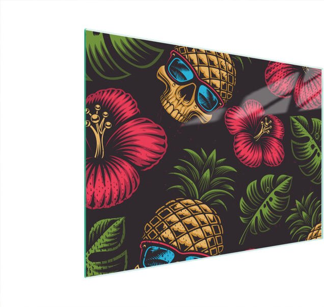 Glasschneidebrett 40x30 Ananas