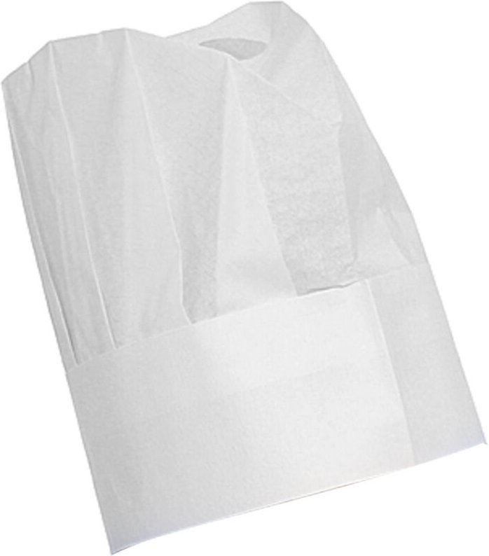 Kochhaube - 10 Stk., Weiß, 10 Stk., ⌀600x(H)230mm - Hendi