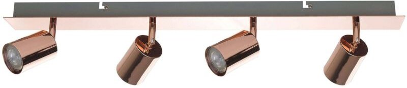 Beliani - Deckenleuchte Kupfer Metall 4-flammig verstallbar Industrie Look Moderne Wandleuchte