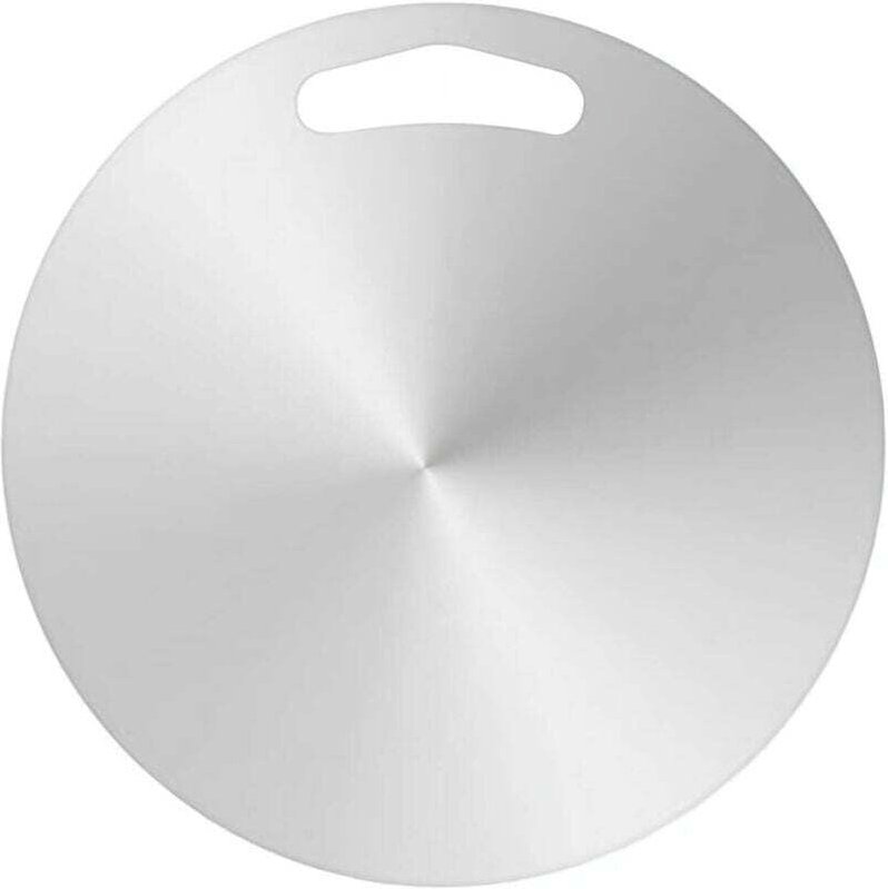 Tagliere rotondo in acciaio inossidabile 304 atossico per carne e verdure, lavabile in lavastoviglie