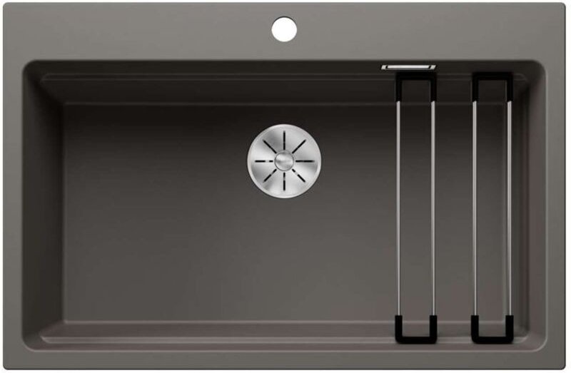 Blanco Etagon 8 - Silgranitspüle, 78x51 cm, mit Zubehör, InFino, grau 527262