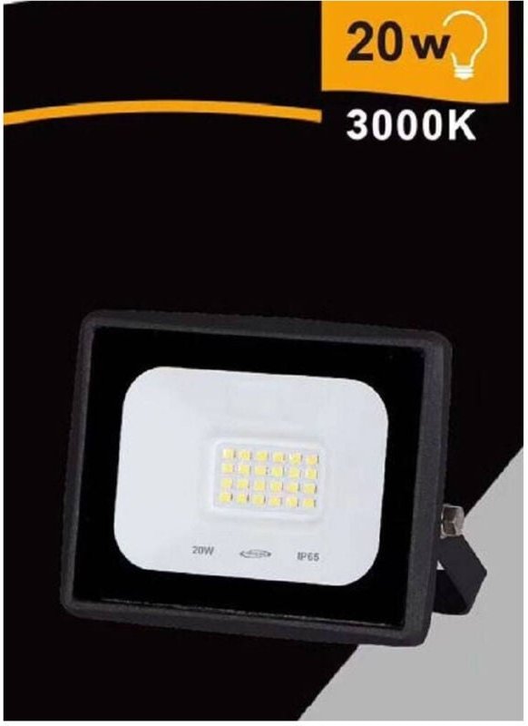 Trade Shop Traesio - Trade Shop - farnet-led far 20 watt 1800 lm IP65 schwarzfolzfolger erdwilligung EK02-20W-N -