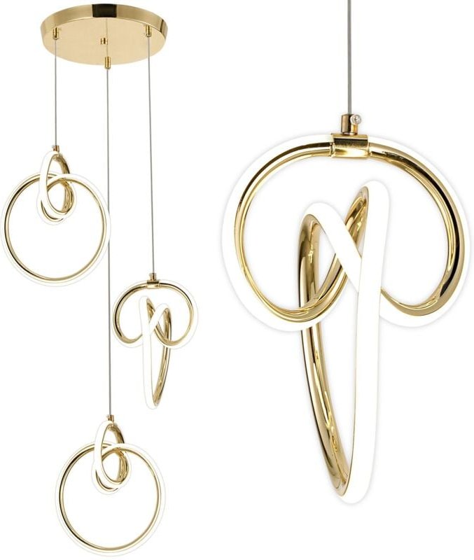 Toolight Hängelampe Led G071-Cp Gold