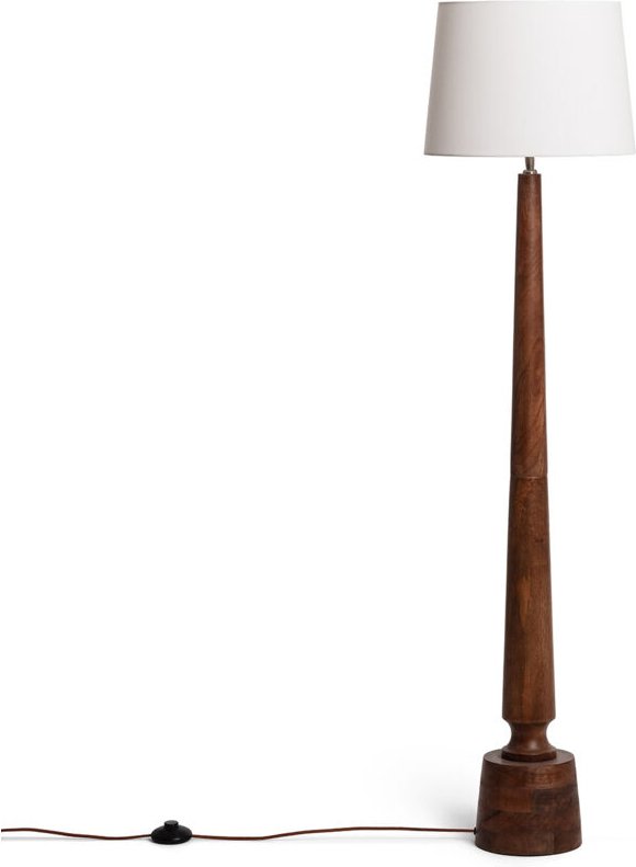 Stehlampe aus Holz Kehna ILUZZIA Weiß