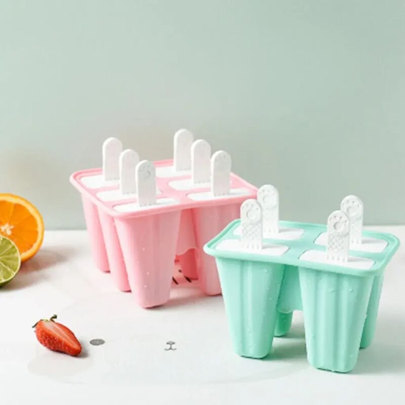 Silikon-Eisformen-Set, 4 wiederverwendbare Eisformen in verschiedenen Eisformen, LFGB-geprüft, BPA-frei, Mini-Eisformen ...