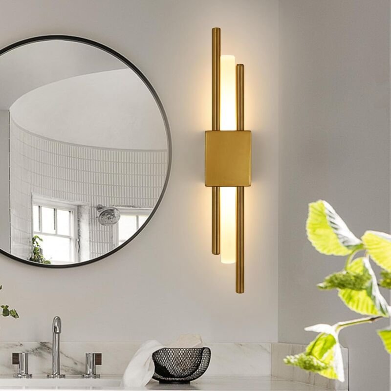 Comely - LED-Innenwandleuchte, 10 w, doppelt parallele zylindrische Wandlampe, Warmweiß 3000 k, moderne Innenwandleuchte...
