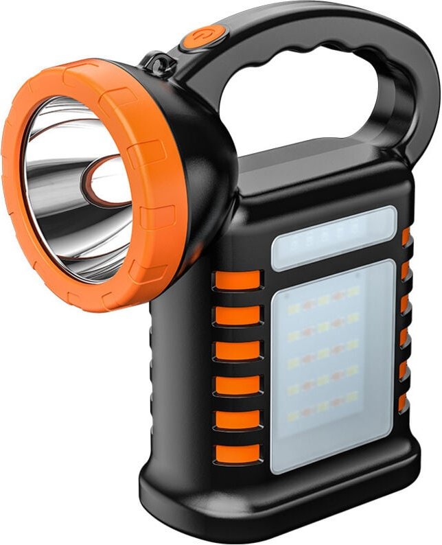 USB wiederaufladbare LED-Taschenlampe, lange Lebensdauer, kompakt und tragbar, Orange