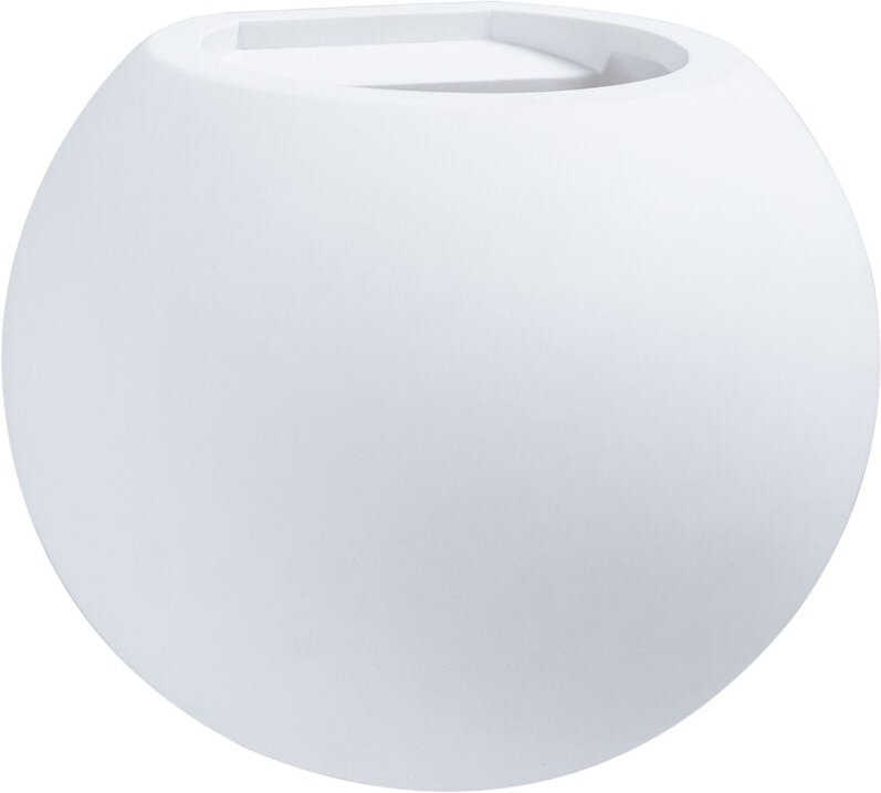 Wandleuchte Innen Wandlampe Flur Lampe Rund Indirektes Licht Up Down Effekt G9 ohne Leuchtmittel, Gips-Weiß Übersteichba...