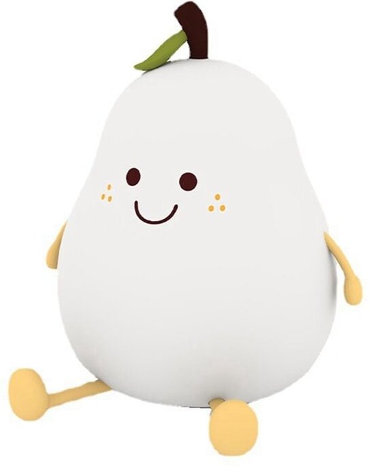 Nachtlicht für Kinder, Silikon-Kinderzimmer-Birnenlampe, Obst-Nachtlicht, Lampe Schlafzimmer, Nachttisch