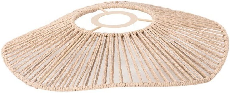 Tonchean - Handgewebter Seillampenschirm Rustikale Deckenlampe Handgemachte Dekoration Tischlampe Pendelleuchten Hängela...