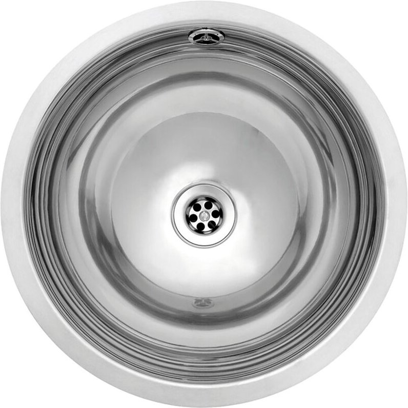 Reginox 3D Unterbau - Edelstahlspüle Caribbean - Unterbauwaschbecken mit Überlauf, Edelstahl