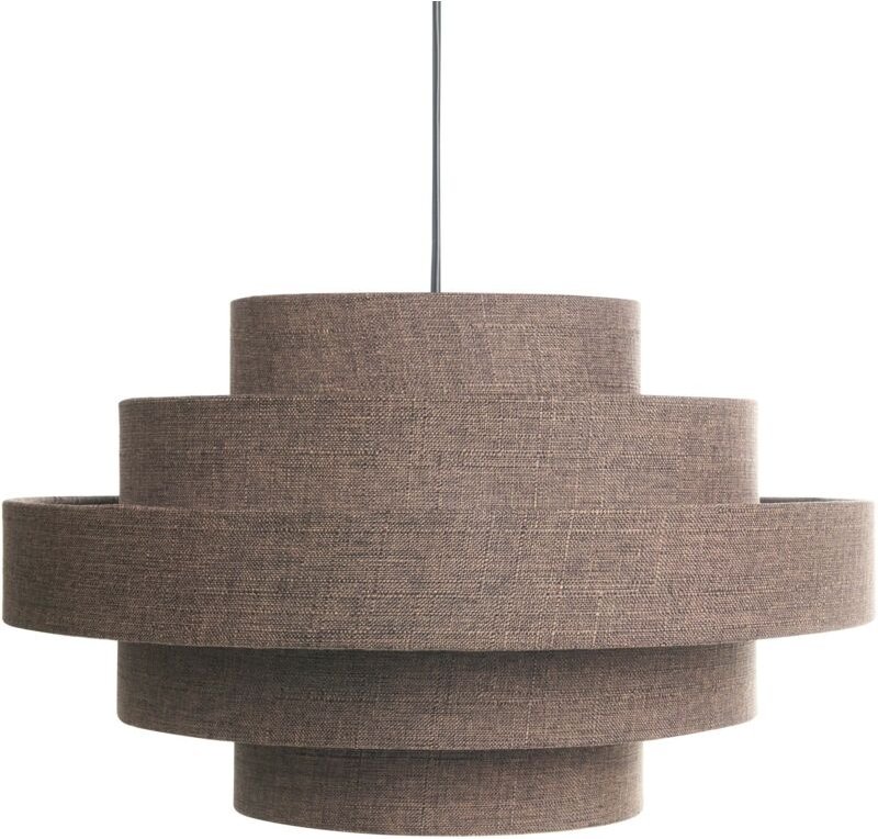 Hängeleuchte EREBATO Leinen Braun